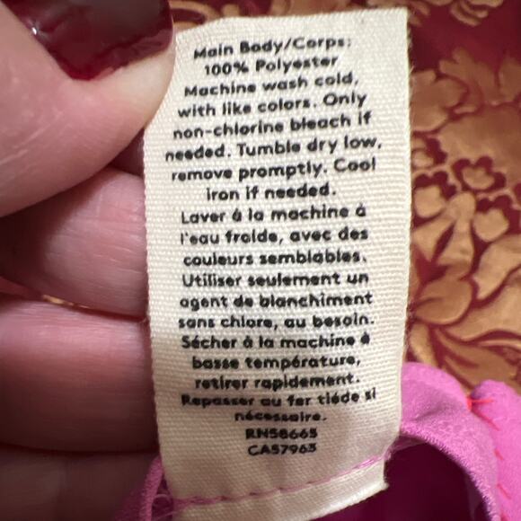 Open Edit Pink Faux Wrap Midi Skirt Size 1X - Picture 11 of 13